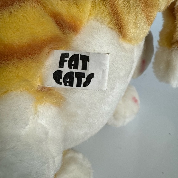 Fat Cats Orange Tabby Cheshire Grin Smile Novelty Inc Stuffed Plush Garfield - Picture 10 of 10